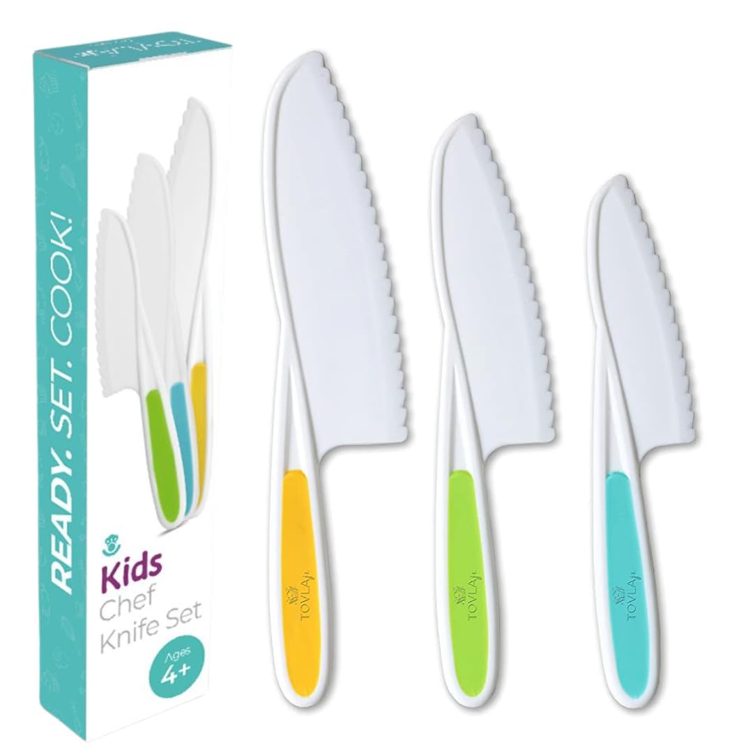 Tovla Jr Kid Safe Knife Gift Set for Real Cooking