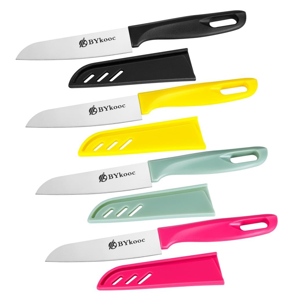 BYkooc 8 pieces Paring Knives