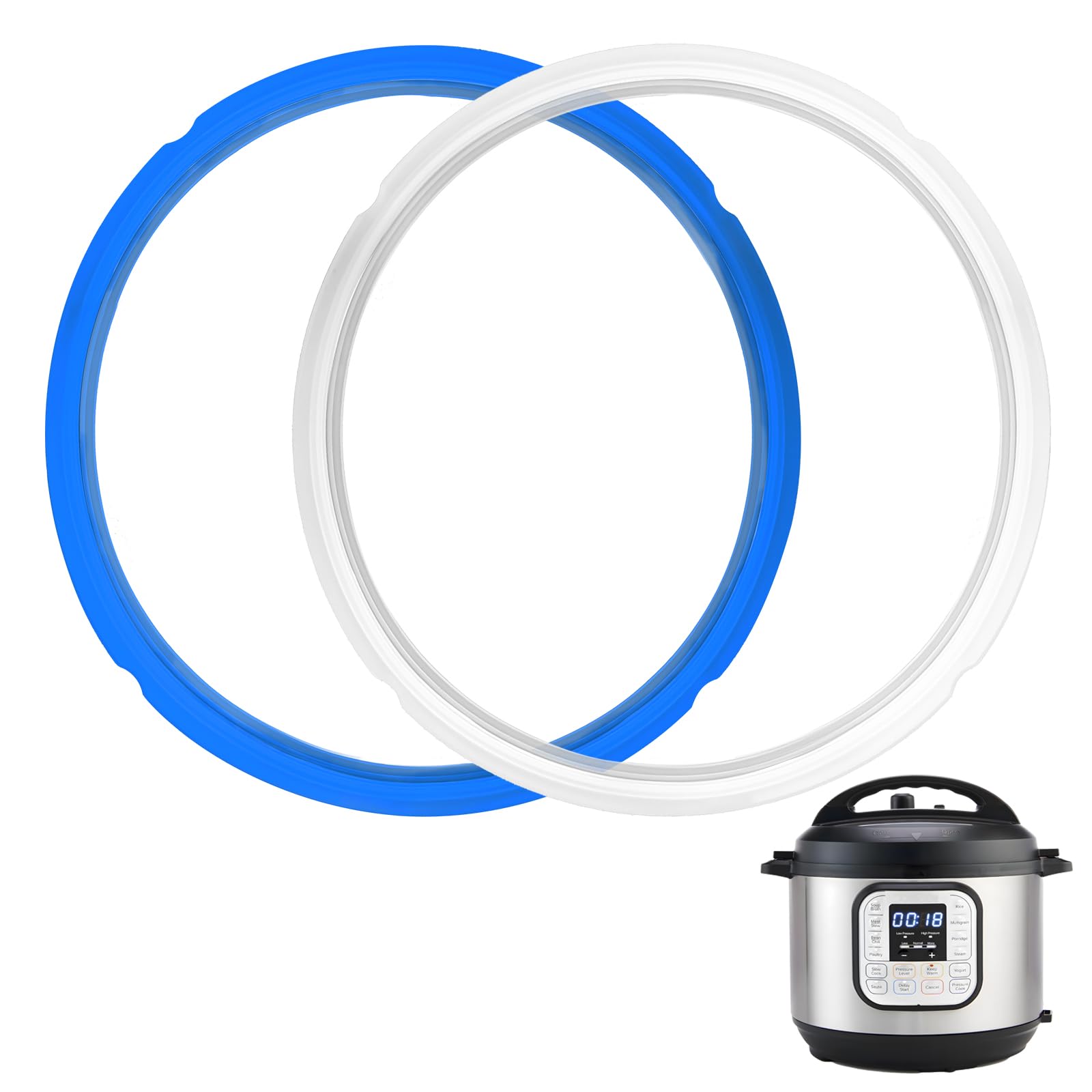 Pack Sealing Ring 6qt for Instant Pot Sealing Ring for 6 & 5qt…